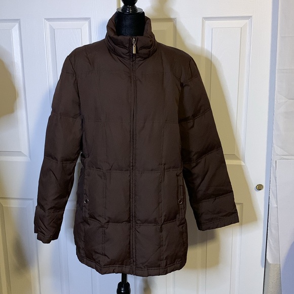 Vintage Faded Glory Brown Long Puff Coat - Picture 1 of 11